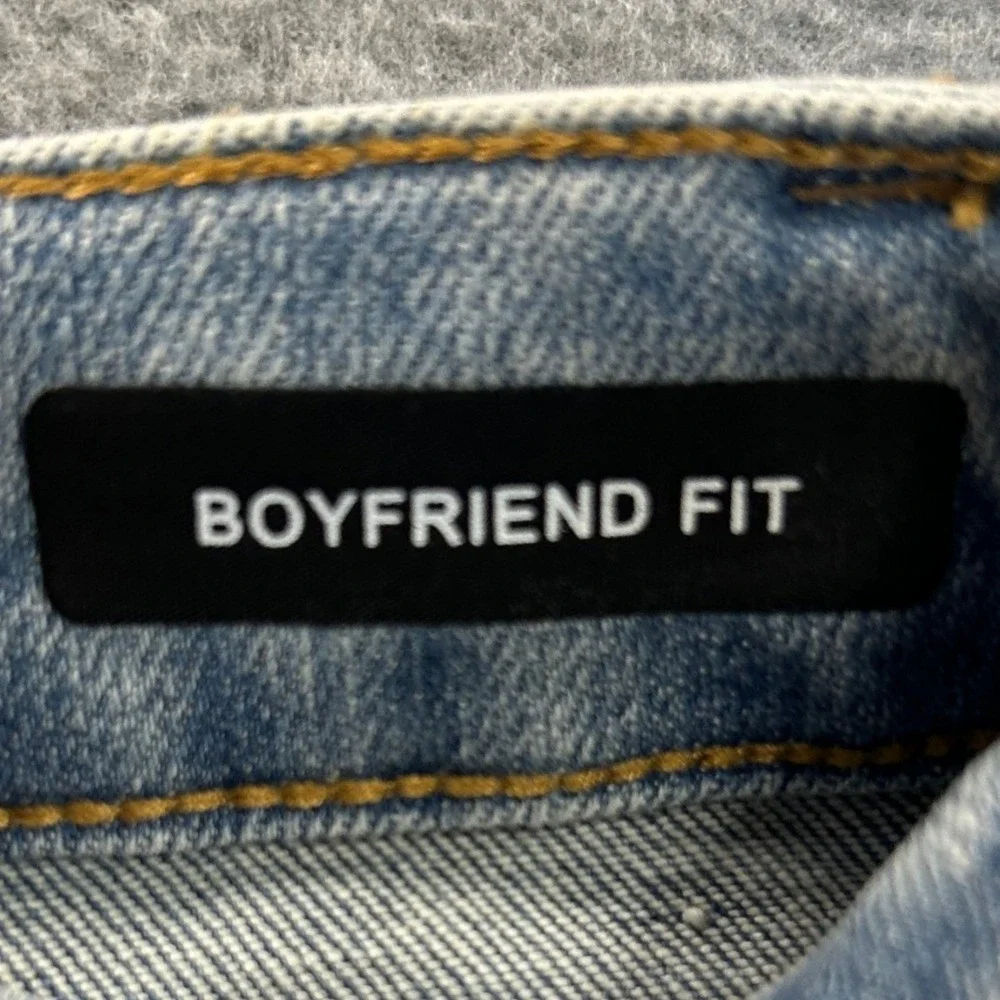 Judy Blue Boyfriend Jeans Womens 0/24 High Rise Utility Pocket Light Blue Denim